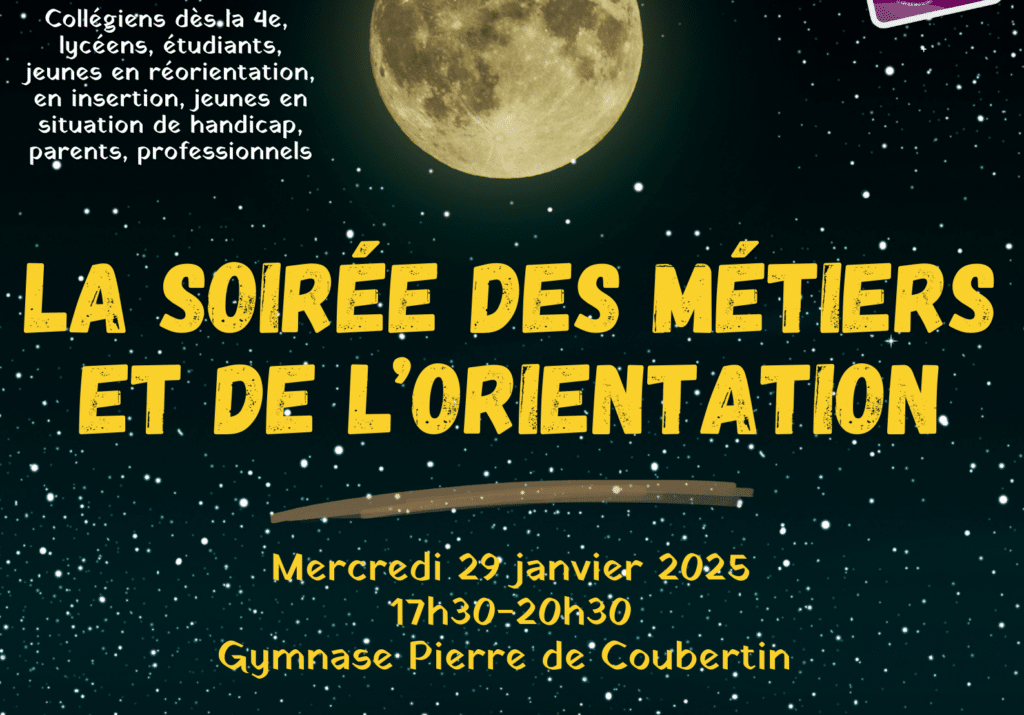 Invitation Soirée des métiers et de l'orientation